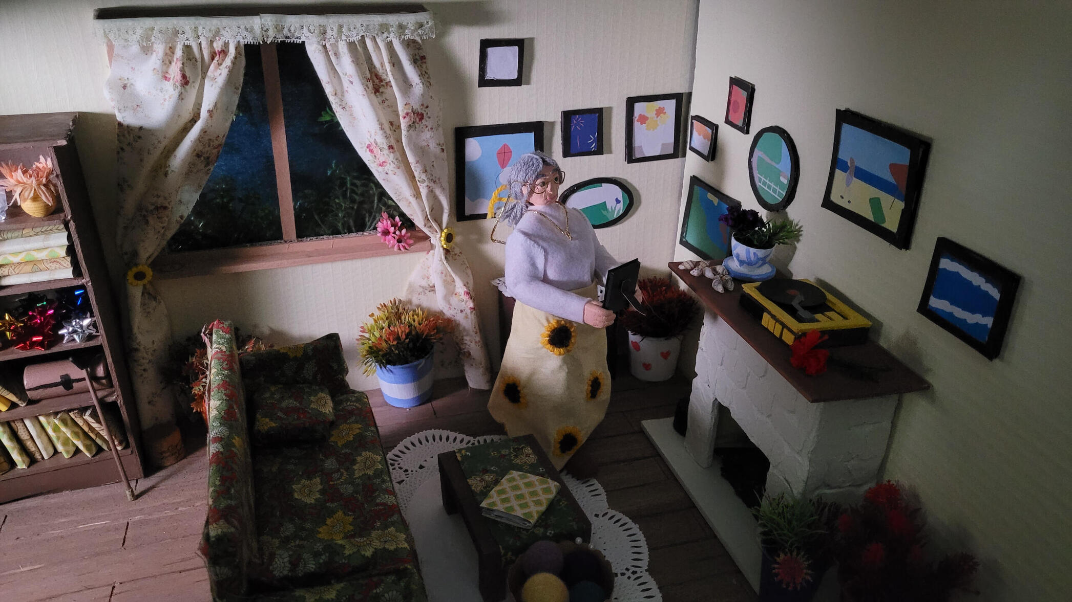 Granny Background Maquette Design - Maquette design for animation concept